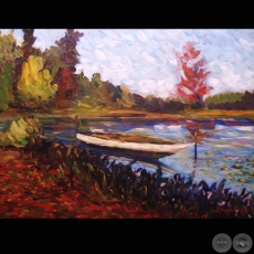 PAISAJE - Una de las primeras obras de EMMANUEL FRETES ROY